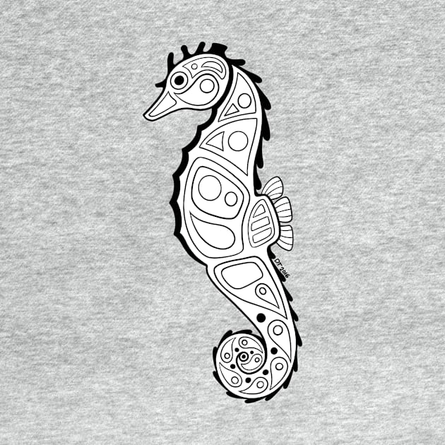 Native Inspired Seahorse by DahlisCrafter